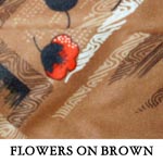 Flowers on Brown
