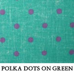 Polka Dots on Green