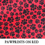 Pawprints on Red