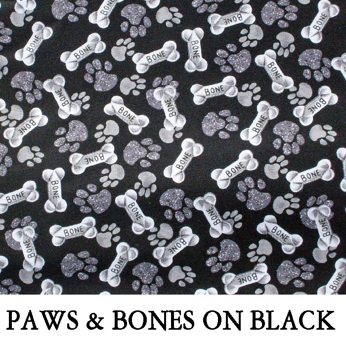 Paws & Bones on Black
