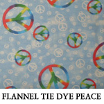 Flannel Tie Dye Peace