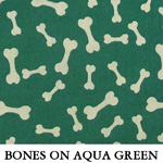 Bones on Aqua Green