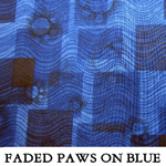 Faded Paws on Blue