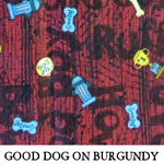 Good Dog on Burgundy