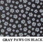 Gray Paws on Black