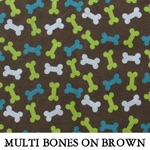 Multi Paws Bones on Brown
