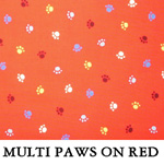 Multi Paws on Red
