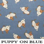 Puppy on Blue