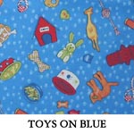 Toys on Blue