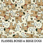 Flannel Bones & Beige Dogs