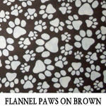 Flannel Paws on Brown
