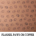 Flannel Paws on Copper
