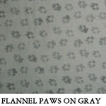 Flannel Paws on Gray