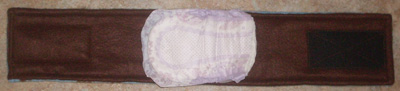 belly band with pad