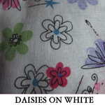 Daisies on White..ONE Extra Small