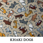 Khaki Dogs..ONE Large..ONE Extra Large