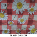 Plaid Daisies..ONE Large