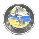 Beach Scene Sink Strainer